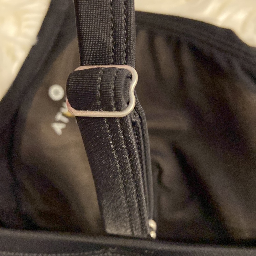 Athleta Black Camisole Top size 34 B/C brand new adjustable stripes - Picture 6 of 8